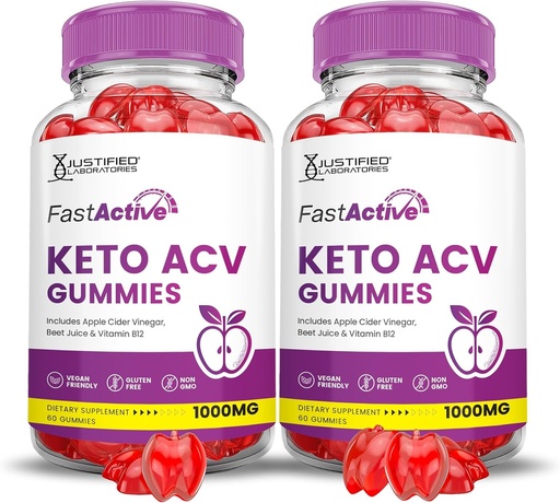 [BRSRAAL3C4BRY3L4] (2 Pack) Fast Active Keto ACV Gummies Advanced Formula 1000MG Fastactive Keto Gummies Apple Cider Vinegar Formulated with Pomegranate Beet Juice Powder B12 Vegan Non GMO 120 Gummys