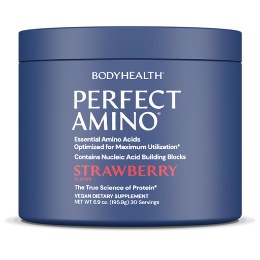 [BRSW2ZT4CAIGKFI4] BodyHealth PerfectAmino Powder - BCAA and EAA Powder for Pre and Post Workout - Amino Acid Energy Drink for Men and Women to Support Lean Muscle and Recovery - Strawberry - 30 Servings