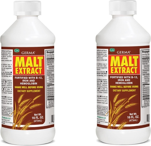 [BRSWKH32ON4RWD3K] Extracto de Malta 16oz Malt Extract varustettu B-12 ja rauta 2pk