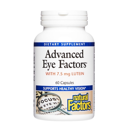 [BRSWIYYDO4HQAEQ7] Natural Factors, Advanced Eye Factors, Antioxidant Support for Healthy Vision with Lutein and Zeaxanthin, 60 Capsules