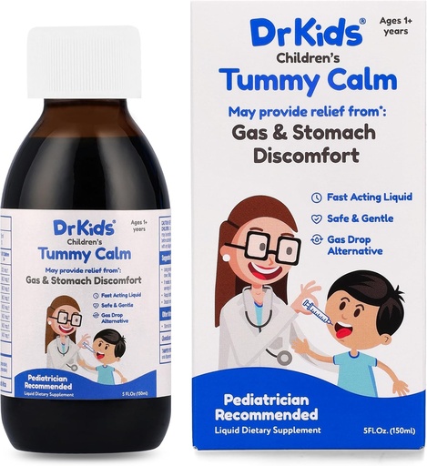 [BRSROAYEAQHQACLL] Tummy Calm from The Colic Calm Brand - Gas Relief & Upset Stomach Support, Alternative Gas Drops for Newborns & Kids, Safe & Gentle Oral Solution, Natural Constipation Relief, 5 Fl Oz (Pack of 1)