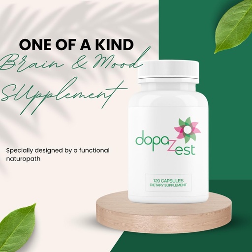 [BRSROHD2CMOREA33] DopaZest- Support for Mental Clarity, Covid Brain and Brain Fog*. (120 Capsules) 4 Pack