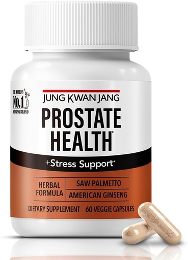 [BRSROFI5O4PWMCTV] JUNG KWAN JANG Prostate Health with Saw Palmetto and American Ginseng for Prostate, Stamina, Hair Loss Support, dht Blocker, All-Natural Supplement for Men & Women