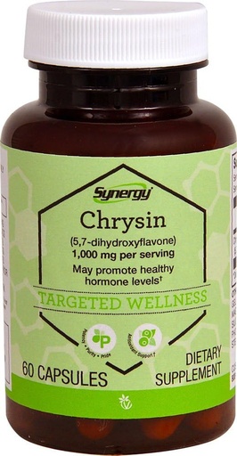 [BRSWIZT7BMCQCEDI] Vitacost Synergy Chrysin (5, 7 - дихидроксифлавон) -- 1000 mg на порция - 60 капсули