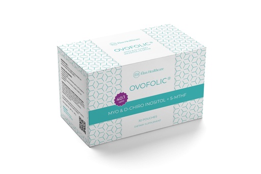 [BRSWYYAHCQFWOHYV] Ovofolic Inositol Supplement - Myo-Inositol and D-Chiro Inositol Plus Active Folate- Ideal 40:1 Ratio - 30 sachets