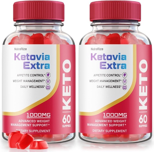 [BRSROBT7AEDWE2T3] (2 Pack) Ketovia Extra Gummies - Ketovia Extra ACV Gummies, Ketovia ACV Gummies Advanced Weight Loss, Maximum Strength Supplement, Ketovia Keto + ACV Gummy, Keto Via Extra Reviews (120 Gummies)