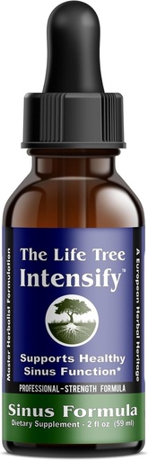 [BRSWGAQ6AECGO2TB] The Life Tree Intensify - Natural Sinus Support | Professional Strength | Promotes Breathing Easier Within just Seconds of use - 2 fl. oz Bottle.