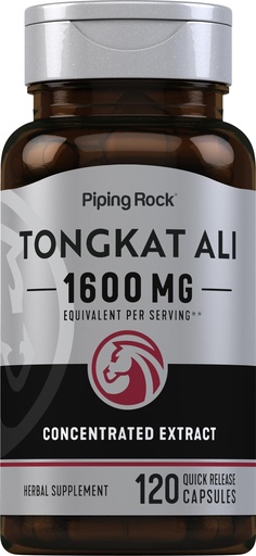 [BRSWIFDQAV4RUGT4] Piping Rock Tongkat Ali | 120 Capsules | Longjack Extract | Herbal Supplement | Non-GMO, Gluten Free