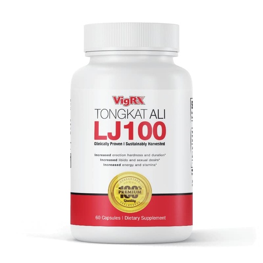 [BRSW2CT3AAPRGEI3] VigRX Tongkat Ali LJ100 for Men - Patented Eurycoma Longifolia with Zinc & B Vitamins - Supports Male Vitality, Energy & Performance - 60 Capsules