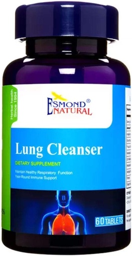 [BRSWYZQBOIPGMFAU] (3 Pack) Esmond Natural: Lung Cleanser (Maintain Healthy Respiratory Function), GMP, Natural Product Assn Certified, Made in USA - 180 Tablets