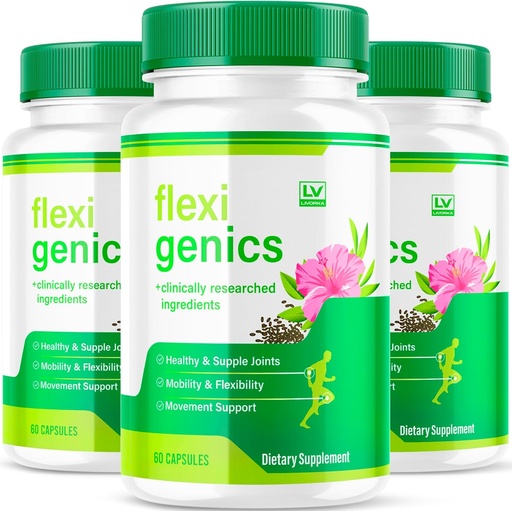 [BRSRAA34CIOQECQ6] (3 Pack) Flexigenics supplement Capsules, Flexigenics Capsules, Flexigenics supplement, Flexigenics Advanced Formula Pills, Flexi Genics Support supplement Formula, 3 Months