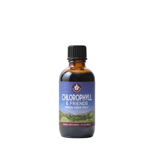 [BRSROH34AECGMA3F] WishGarden Herbs Chlorophyll & Friends - Chlorophyll Liquid Drops with Nettle Leaf, Holy Basil, Moringa Leaf & Peppermint Leaf, Supports Increased Energy, Healthy Immune, & Stress Response, 2oz