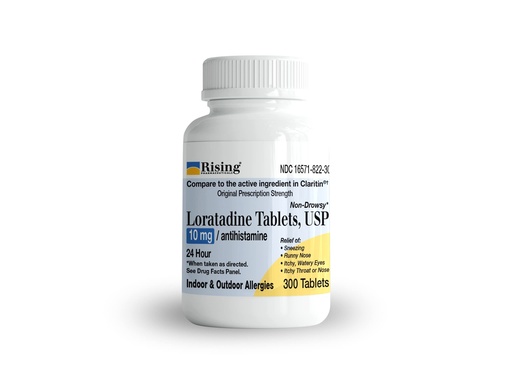 [BRSW2CQDOQHAADQZ] Rising Pharma Allergy Relief - Loratadine Tablets 10mg - Antihistamine, Allergy Relief Product - 300 Tablets