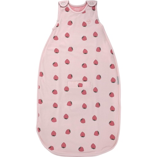 [BRSROFQYAAJWODTV] Woolino Merino Wool and Organic Cotton Ultimate Baby Sleep Sack - 4 Season Baby Wearable Blanket - Two-Way Zipper Adjustable Sleeping Bag - Universal Size (2-24 Months) - Strawberry
