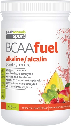 [BRSWKHD5OANWKADH] Prairie Naturals PH balansert BCAA brensel, frukt punch, 11.2 Ounce