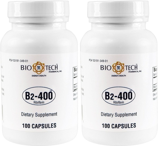[BRSWKFA2C54WIF3C] Biotech Pharmacal B2-400 Riboflavin 100 x 2