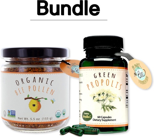 [BRSWYH35AF5AO3A6] Greenbow Bee Pollen - 100% USDA phân giải sinh học, tinh khiết, ong ong tự nhiên - Siêu thực phẩm được gói với protins, vitamin & Minerals - 15g xanh Propolis 60 mũ