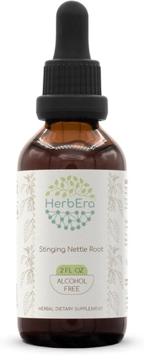 [BRSWGYD4BANAICDA] HerbEra Stinging Nettle Root B60 Extracto herbario libre de alcohol Tintura, gotas líquidas concentradas Nettle Natural Stinginginging (Urtica Dioica) 2 fl oz