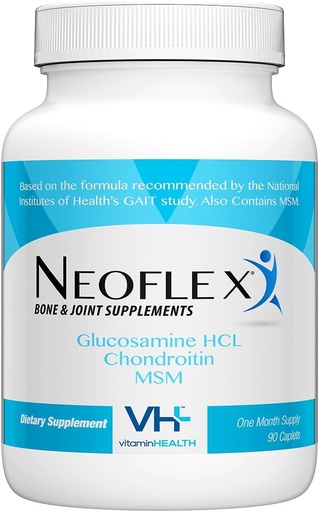 [BRSWIBD5BAPBGFQV] Neoflex Bone & Joint Health Supplement, MSM, Glucosamine, & Chondroitin Triple Strength Formula,90 Caplets