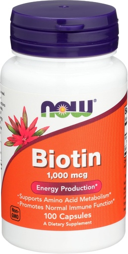 [BRSWIZL4OUMRO3DM] Now Foods Biotin 1000 MCG - 100 Capsules