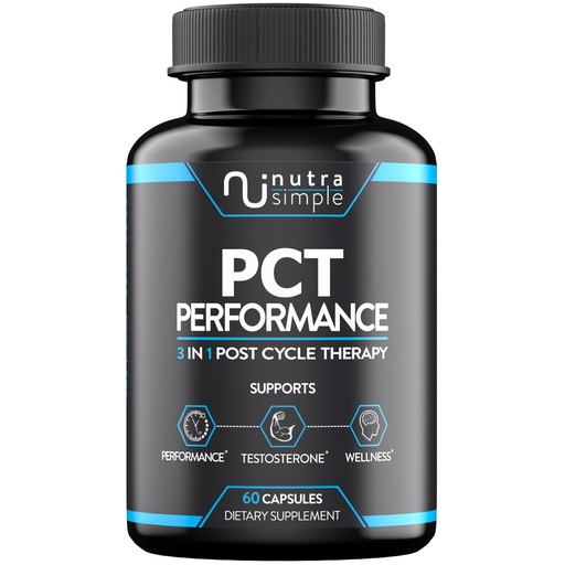 [BRSW2FIQCADQI33V] PCT Supplement for Men, 3-in-1 Post Cycle Support & Natural Booster with Estrogen Blocker, Liver Support Formula, Made in USA, with Fenugreek, Chrysin, Tongkat Ali, Milk Thistle - 60 Capsules