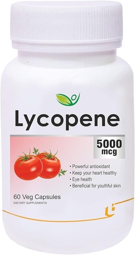 [BRSRAYL2OYBGGCLP] Pub Lycopen med multivitaminer 5000mcg, stöder hjärthälsa, antioxidanttillskott - 60 Veg kapslar