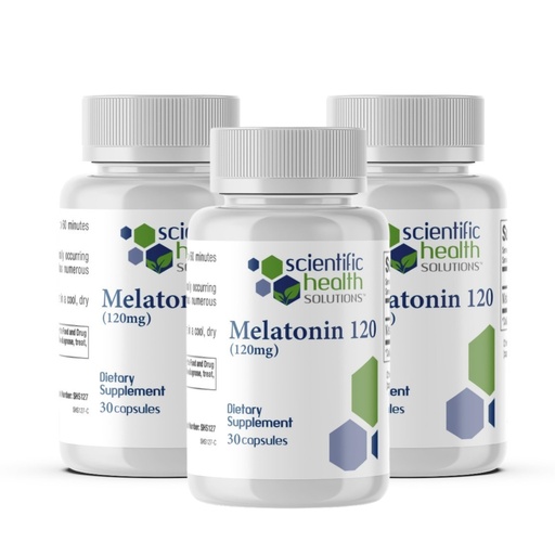 [BRSRAFTQAQDQ4DTL] Melatonin 120mg | Single-Dose Melatonin in Easy-to-Swallow Capsules | Vegan, Non-GMO & Gluten-Free | US-Made Extra Strength (3-Pack)