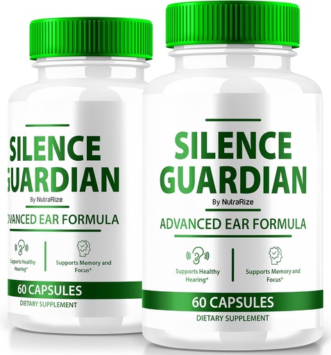[BRSRAGA7DMCQYDL6] (2 Pack) Silence Guardian - Advanced Ear Formula, Official Formula for 360 Hearing Support, All Natural Ingredients to Maintain Auditory Health, SilenceGuardian Review (120 Capsules)
