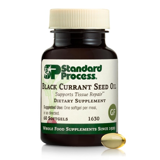 [BRSWIYANOEJWOE34] Standard Process Black Currant Seed Oil - Support Blood Flow & Health - Aids Healthy Immune System Function - Natural Tissue Care - Gluten-Free - 60 Softgels (60 Servings)