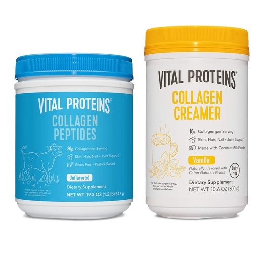 [BRSRMBIPAQIWGHYY] Vital Proteins Collagen Peptides Powder Unflavored 19.3 OZ Creamer Vanilla