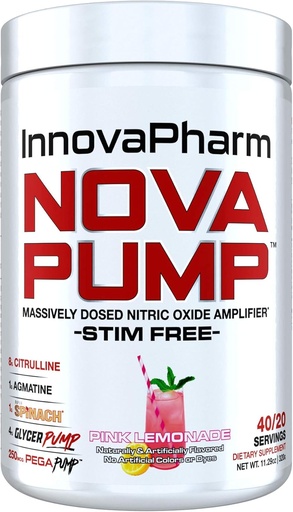 [BRSWGHYBOV6RAA3L] InnovaPharm NOVAPUMP (Pink Lemonade) - 11.2 Ounces