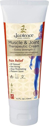 [BRSWIZQQOUEBEETK] Jadience Muscle & Joint Therapeutic Pain Relief Cream Analgesic for Lower Back Neck Elbow Knee Muscle Arthritis Inflammation pain relief and recovery Natural Eastern Royal Asian Family Formula 4.5 oz