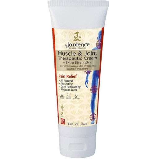 [BRSWIZQQOUEBEETK] Jadience Muscle & Joint Therapeutic Pain Relief Cream Analgesic for Lower Back Neck Elbow Knee Muscle Arthritis Inflammation pain relief and recovery Natural Eastern Royal Asian Family Formula 4.5 oz