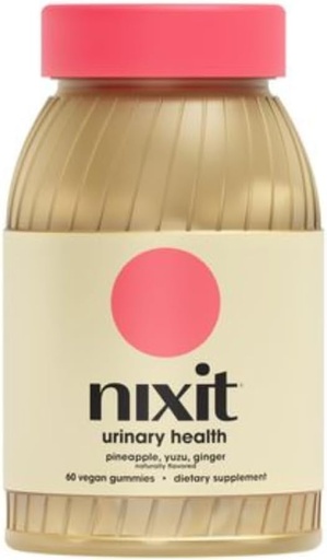 [BRSRAFI3BUPBY2QZ] nixit Urinary Tract Health Gummies | 1,000mg D-Mannose | Yuzu & Ginger Flavor | Urinary & Bladder Support Supplement | Aids in Urinary Tract Support | Vegan, Non-GMO & Gluten-Free (60 Gummies)