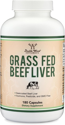 [BRSROZTYO4IW2DY2] Beefr Capesules (1,000mg d'Grass Fed, Desiccat Beefr Liver per Serving, 180 Capsules, 3 mes provisions) suplementaris per a Digestion, Imune Health, Energia, i Bénes per Doble Wood