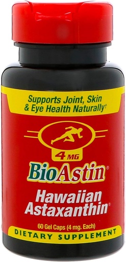 [BRSWIYTYO4HGO3LA] BioAstin Hawaiian Astaxanthine Antioxidant 4 MG (60 Gel Capsules)