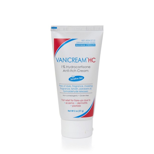 [BRSWKEIFBIJRMYLU] Vanicream 1% Hydrocortisone Anti-Itch Cream - 2 oz - Maximum OTC-Strength Formula for Sensitive Skin