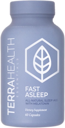 [BRSRO2YZA5YBUCY7] Terra Heath Essentials Fast Asleep - Sleep Support, Helps with Sleeplessness & Restlessness - All Natural, 30 Day Supply