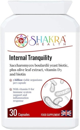[BRSW2AYRPIAQIALF] Internal Tranquility Saccharomyces Boulardii Probiotic Yeast Support, 30 Capsules for Immunity, Inflammation & Mucous Membrane. for Healthy Gut, Blood, Calcium, Bones, Muscle, Teeth & Organs