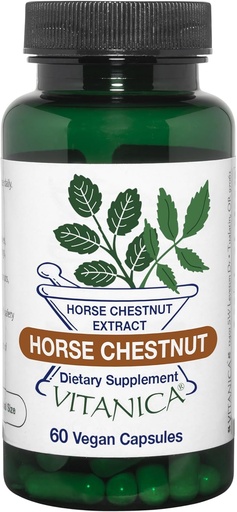 [BRSWIZQ6OUPGC2DM] Vitanica Horse Chestnut, Насърчаване на Vein и капилярна сила & Circulation, Вегетарианец, 60 капсули