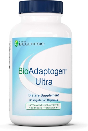 [BRSWIZQ6CZ4BAH3G] Nutra Biogenesis Bioadaptogen Ultra - Adaptogens Supplements, Adaptogenic Herbs Complex for Men and Women, Ashwagandha, Rhodiola Rosea, Ginseng for Mental Stress Support - 60 Capsules