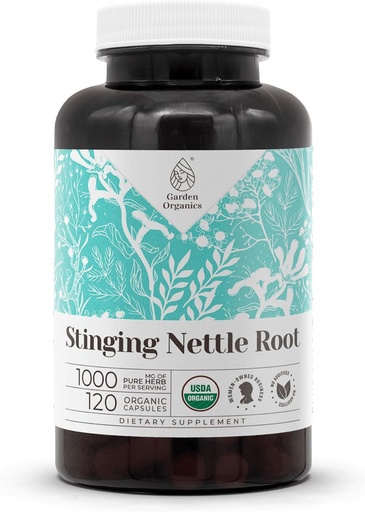 [BRSROGQCAQFBO2Y4] Stinginging Nettle Root USDA Organic 120 Capsules ← Sistema Digestivo, Suplemento Natural Silencio Certified Organic Vegetarian Capsules and Organic Stinginging Nettle (Urtica Dioica) Dried Root (120 cápsulas)