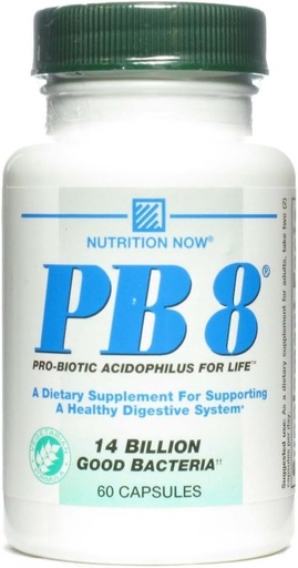 [BRSWIYAFBYOA4H3G] PB 8 Pro-Biotic Acidophilus - Vegetarian Nutrition Now 60 VCaps