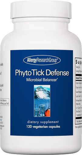 [BRSW2BD7DF5QYELG] Allergy Research Group Phyto Tick Defense Supplement - Mushroom Complex, Mushroom Extract Powder in Convenient Capsules, Nootropic with Lions Mane, Cordyceps, Beta Glucans - 120 Vegetarian Capsules