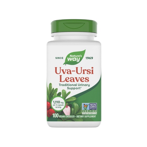 [BRSWIYQ6CYGAGGTG] Nature's Way Uva Ursi, 1,440 mg per Serving, 100 Capsules (Packaging May Vary)