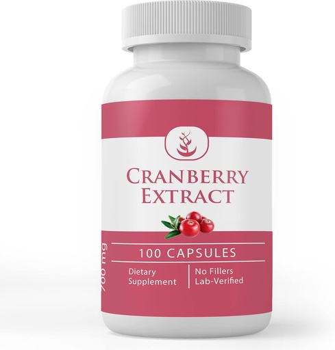 [BRSWYZY7C57BMCL4] PURE ORIGINAL INGREDIENTS Cranberry Extract, (100 Capsules) Always Pure, No Additives Or Fillers, Lab Verified