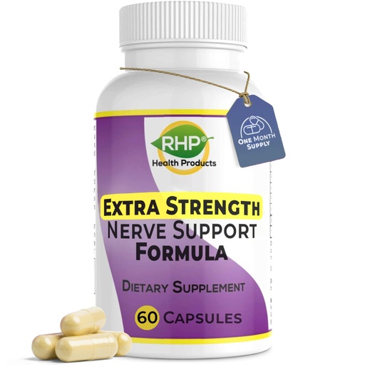 [BRSWIBYHC55GI3TE] RHP Extra Strength Nerve Support Formula for Nerve Repair and Regeneration. 60 Capsules