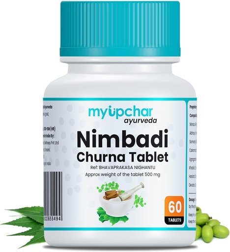 [BRSROCTYBUCGADY7] Generic Ayurveda Nimbadi Churna Tablets for Clean Body and Healthy Skin, Free from Chemicals, parabens, Mineral Oils, or Petroleum (60 Tablets)