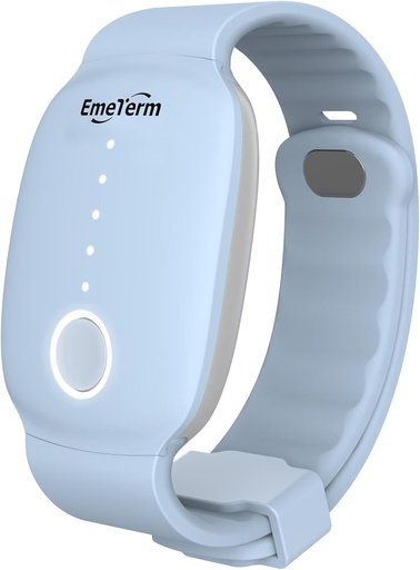 [BRSWGHQPDMCQE3DH] EmeTerm Fashion FDA-Cleared Relieve Nausea Electrode Stimulator Morning Sickness Motion Travel Sickness Vomit Relief Rechargeable No Gel Drug Free Wrist Bands Without Side Effects