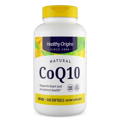 [BRSWIYIQCIGW2GDM] Healthy Origins CoQ10 100 mg, 300 Softgels - Natural Trans-Isomer Ubiquinone, Yeast Fermented High Bioavailability Coenzyme Q10 Supports Heart Health & Cellular Energy - Antioxidant Supplement